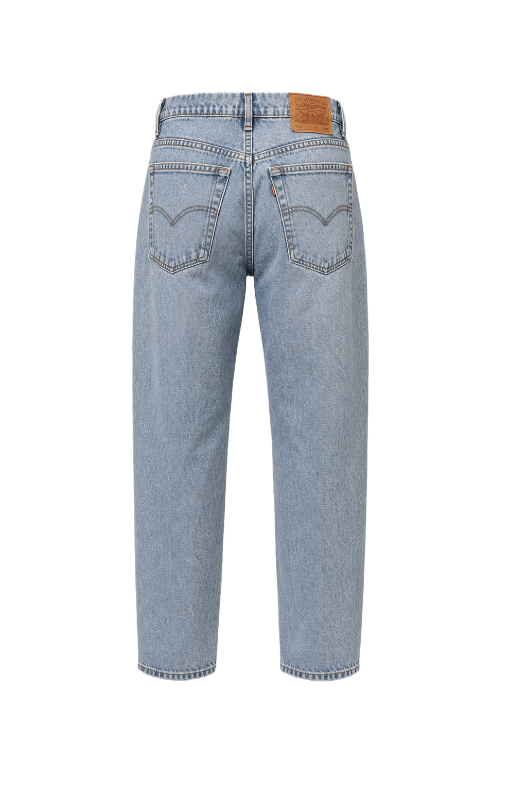1990s Light Blue Denim Jeans - Back View