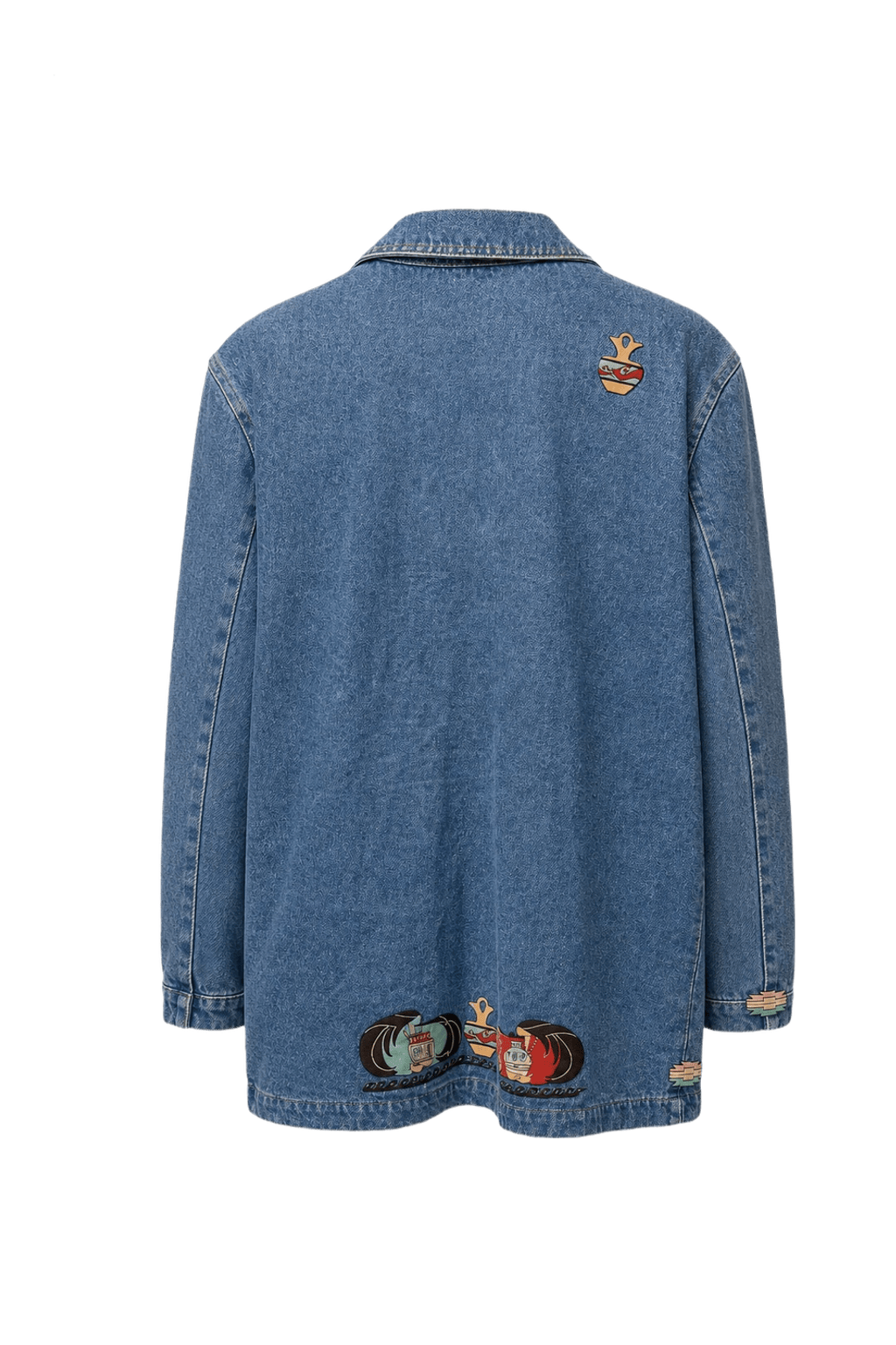 1970s Blue Denim Jacket - Back View