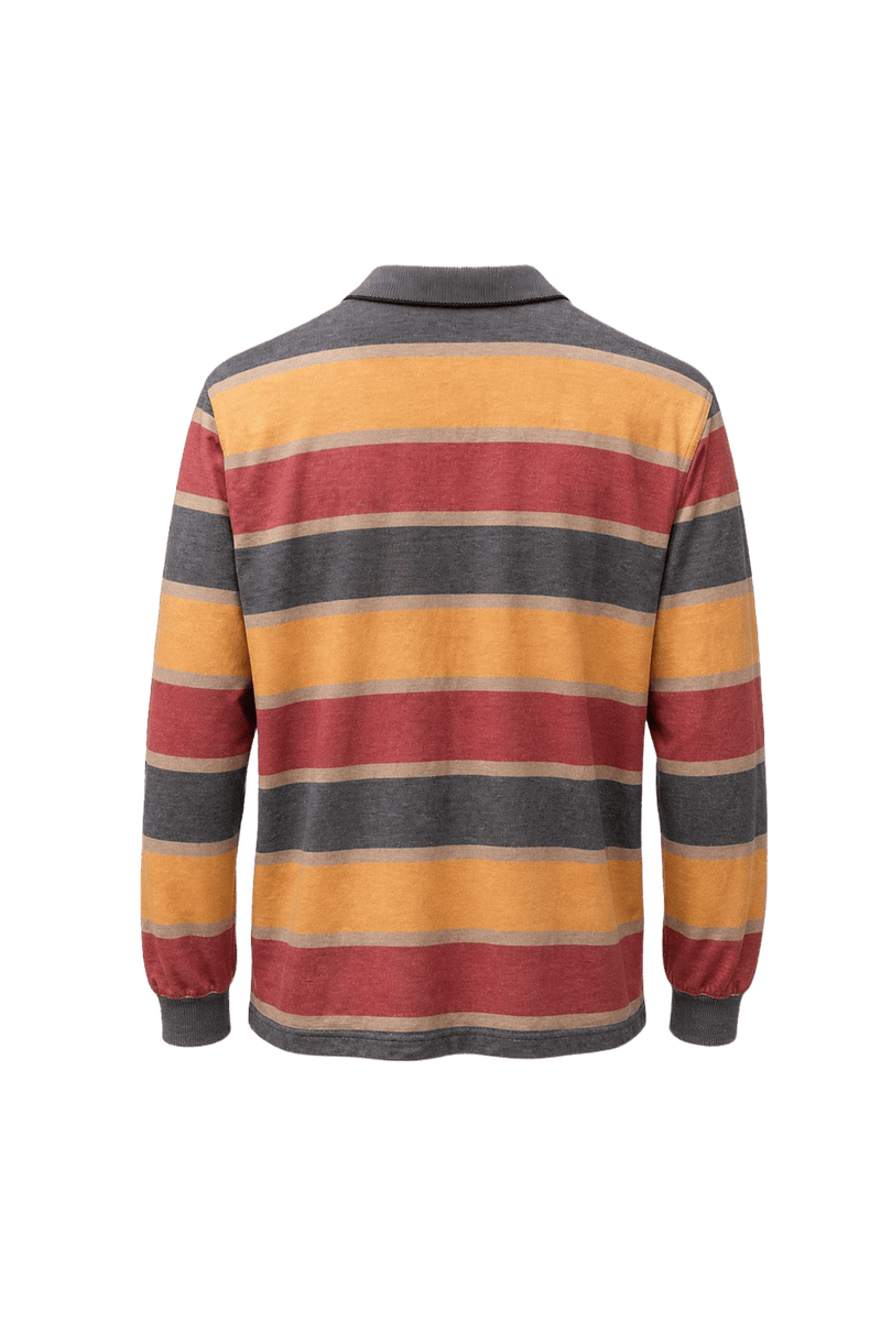 1980s Multi-Color Cotton Polo - Back View