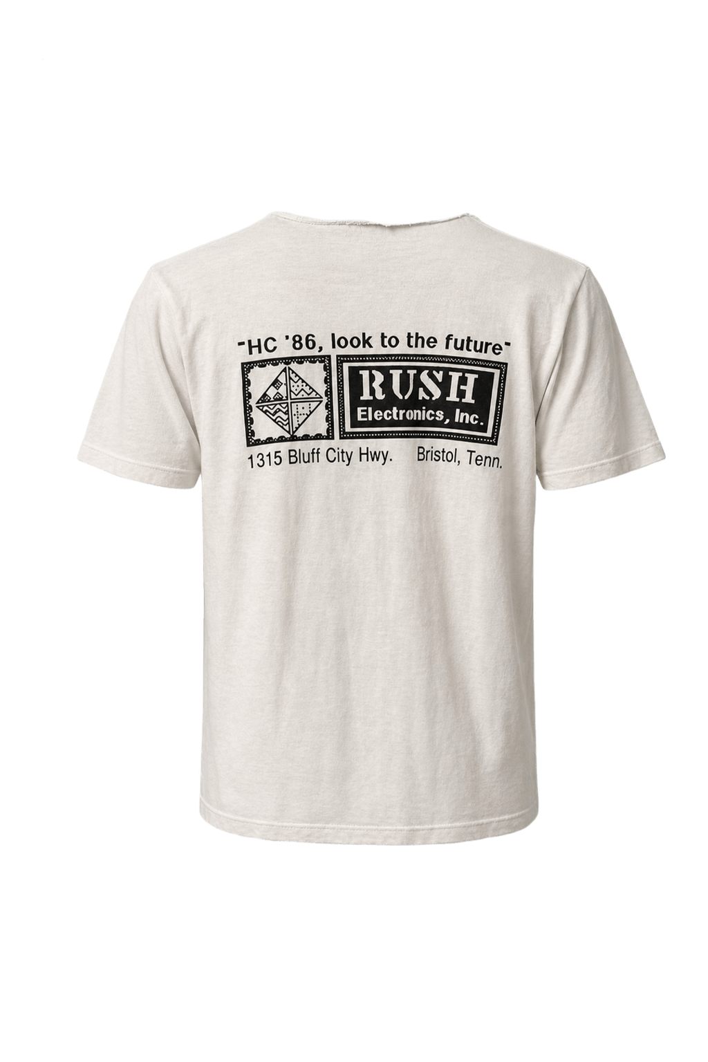 1990s White Cotton T-Shirt - Back View