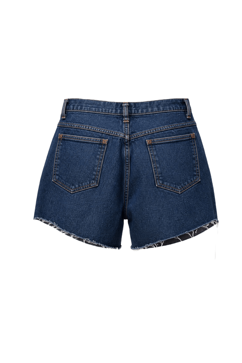 1990s Blue Denim Shorts - Back View