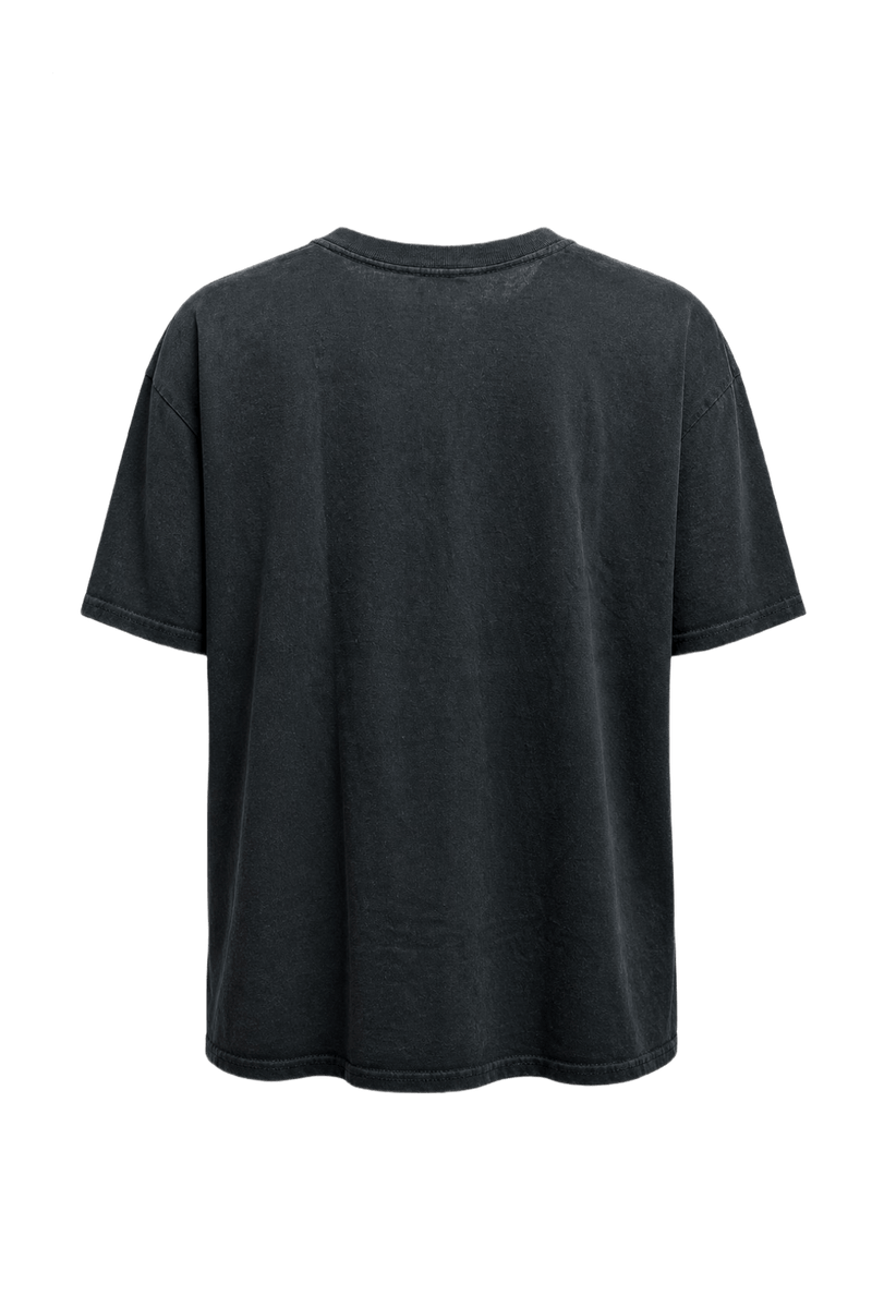 1990s Black Cotton T-Shirt - Back View