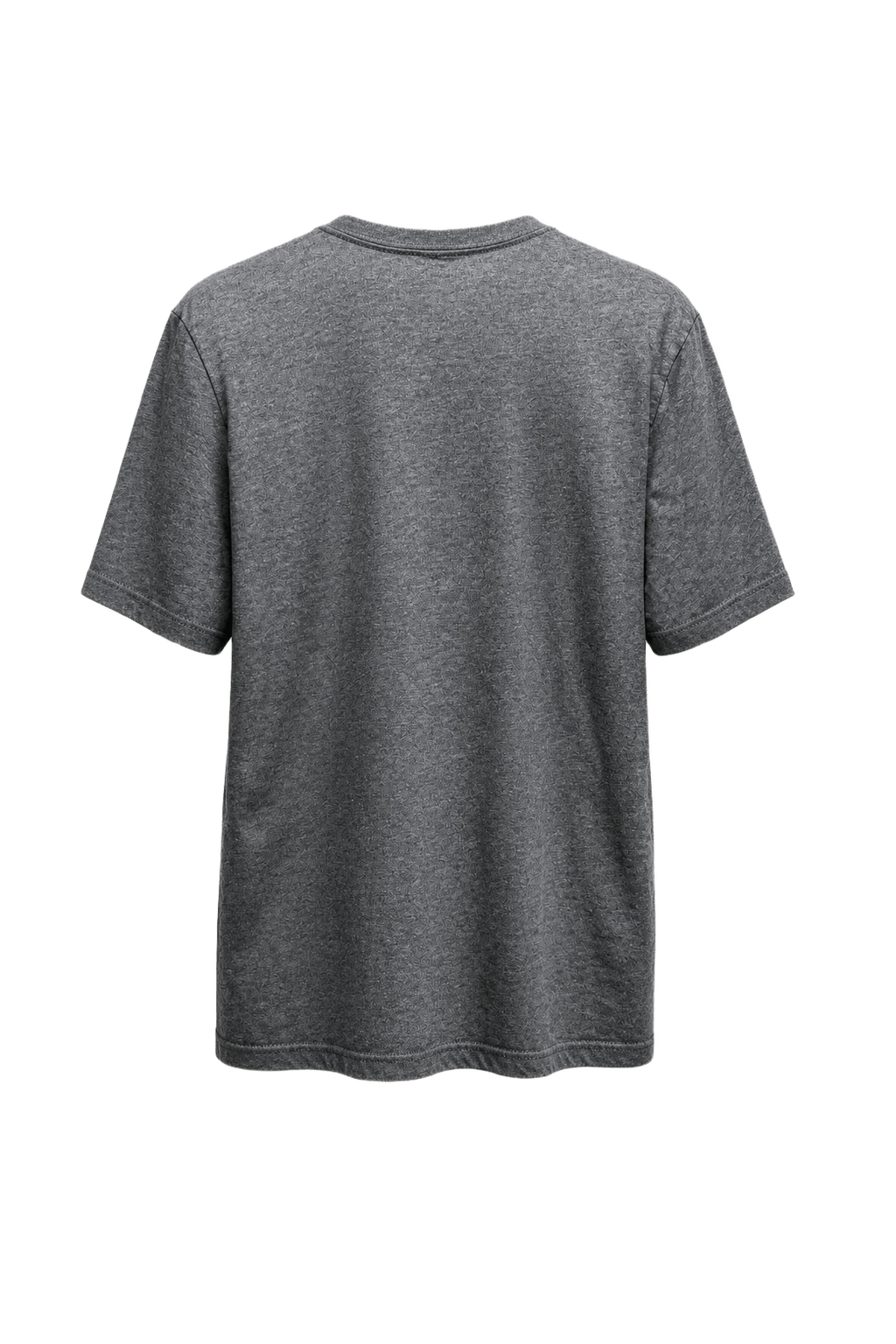 1990s Charcoal Grey Cotton Blend T-Shirt - Back View