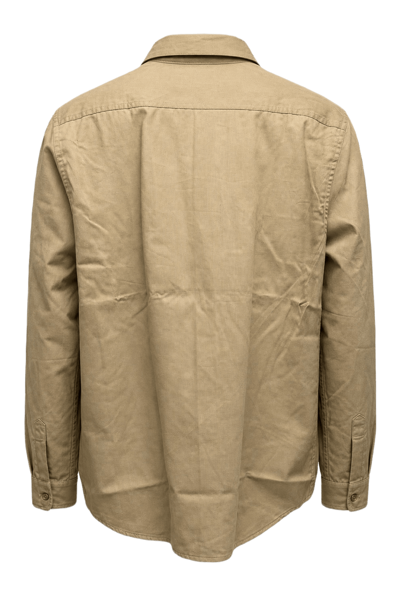 1970s Beige Cotton Shirt - Back View