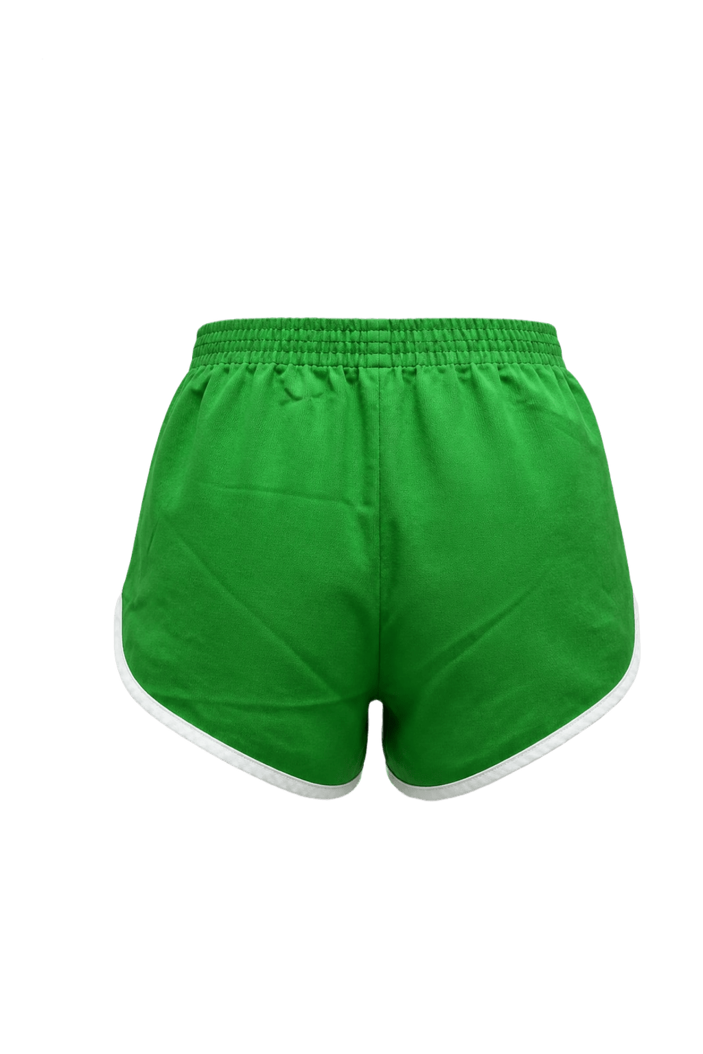 1980s Green Cotton Shorts - Back View