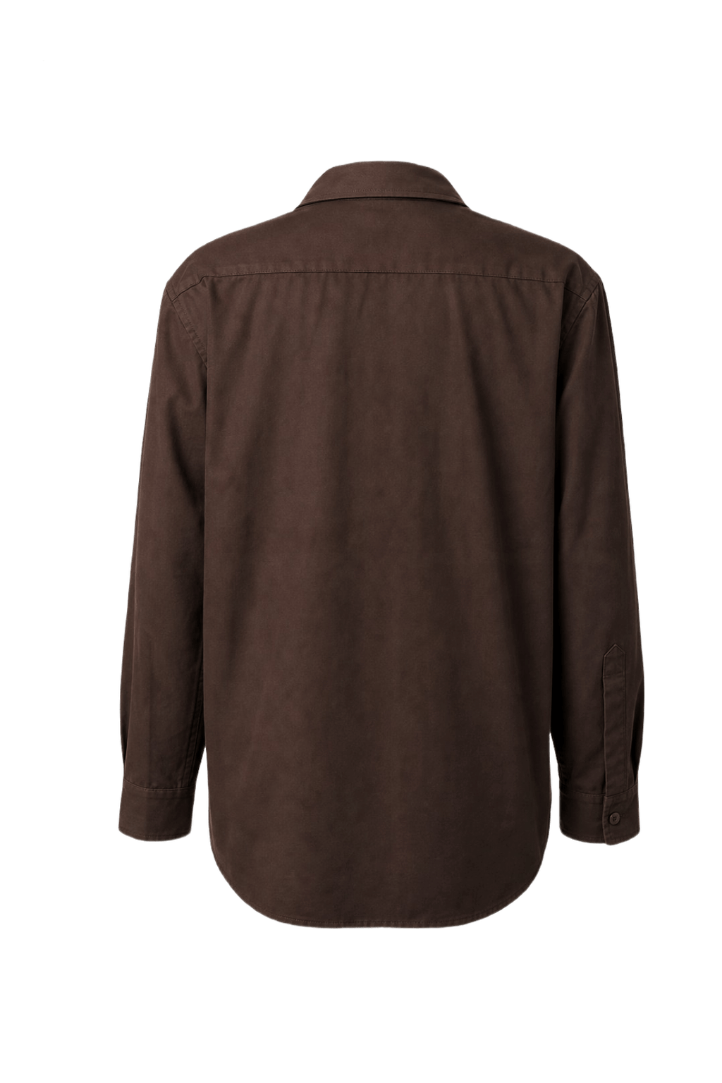 1970s Brown Cotton Shirt - Back View