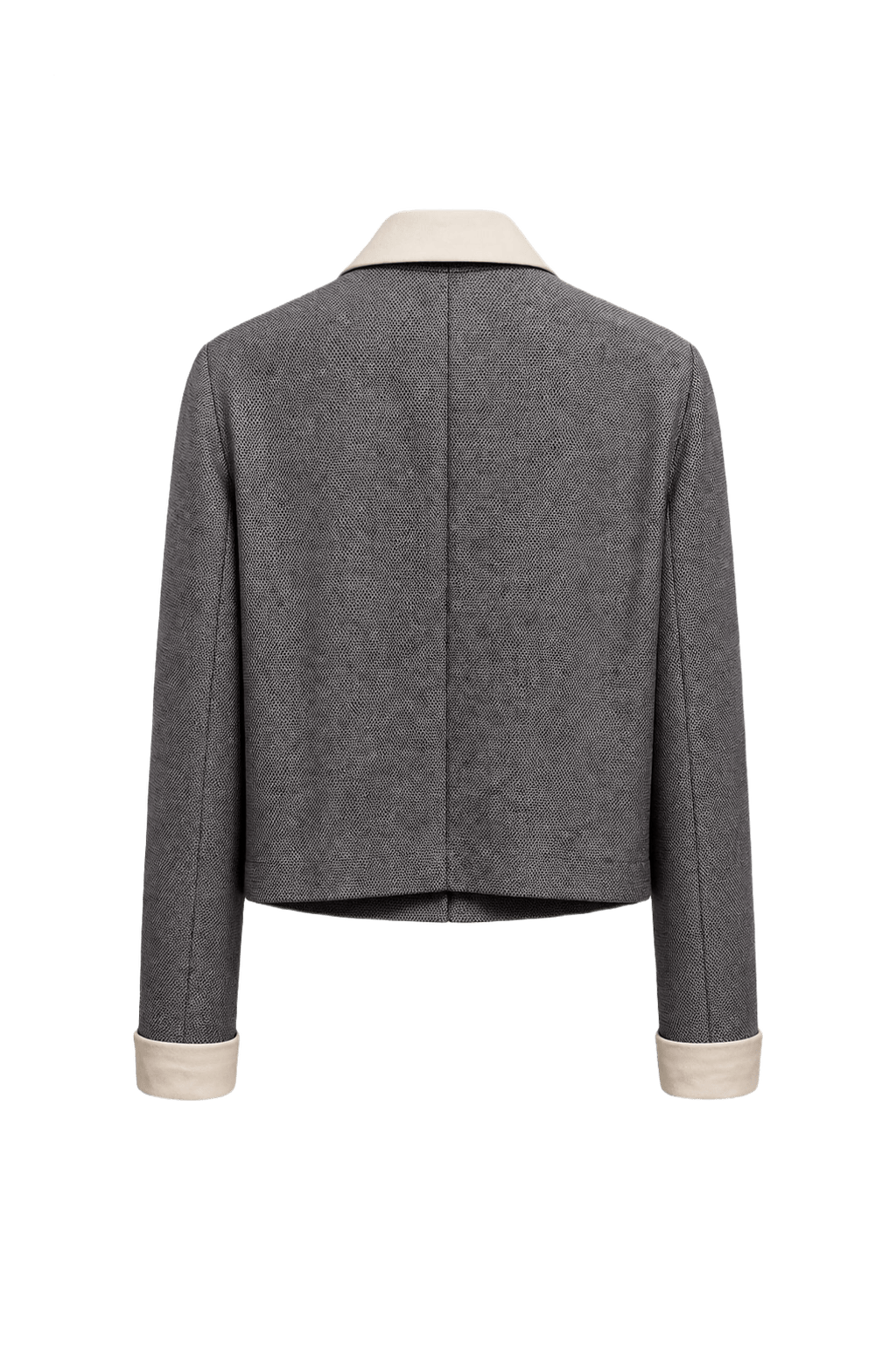 1990s Grey Wool Jacket - Back View