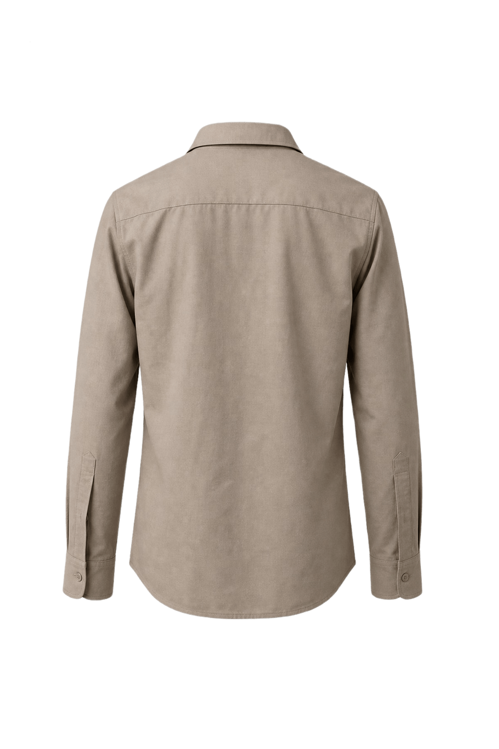 1970s Beige Cotton Shirt - Back View