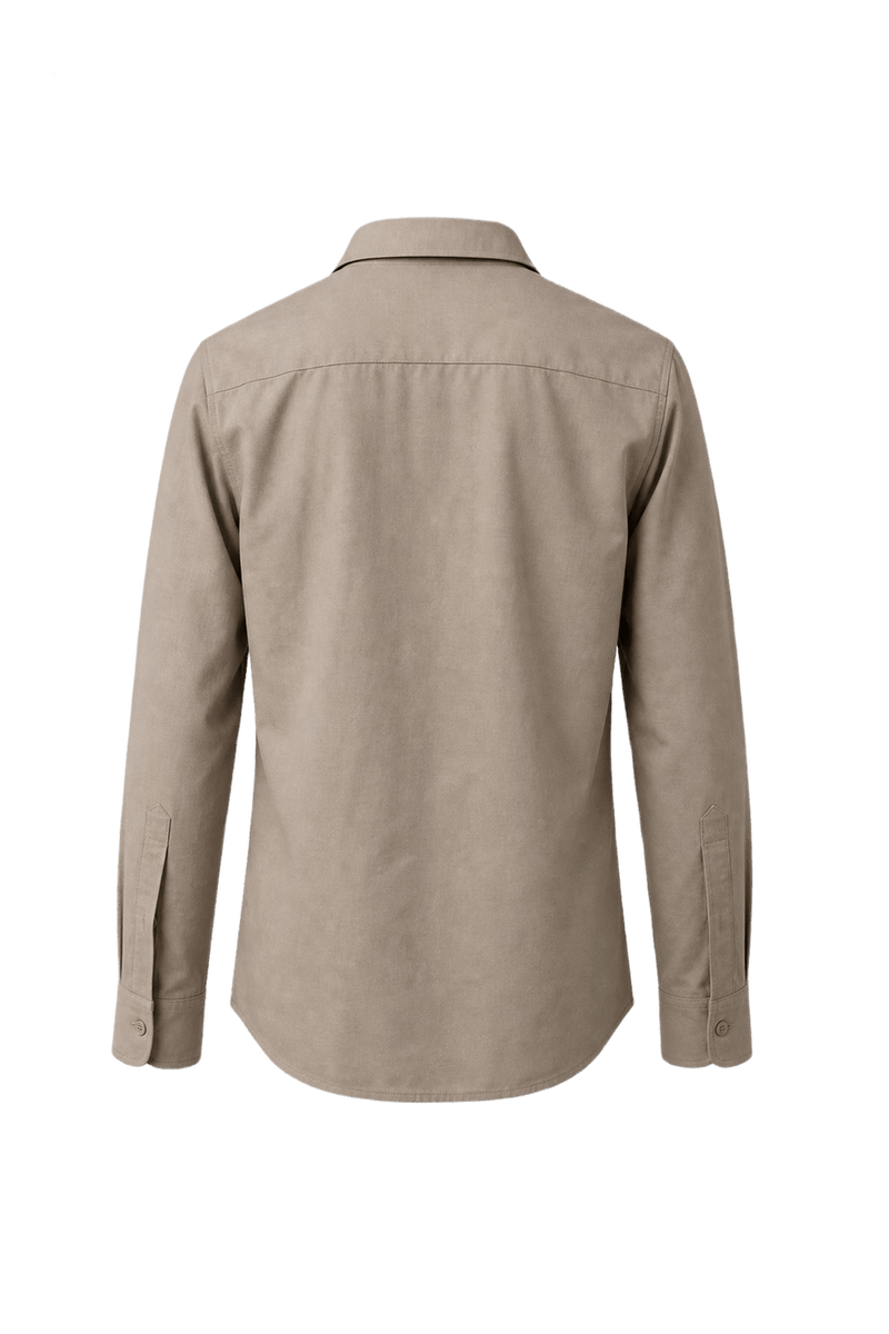 1970s Beige Cotton Shirt - Back View