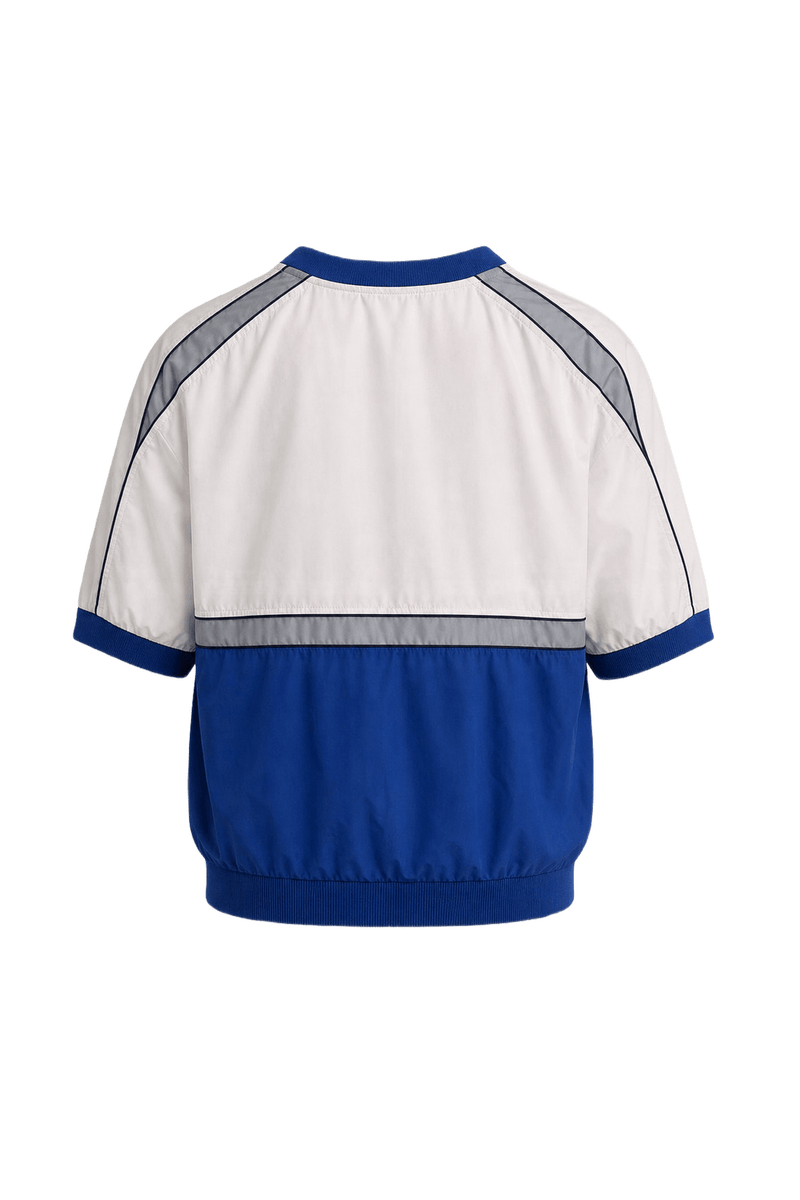 1980s Blue Polyester Sweater - Back View