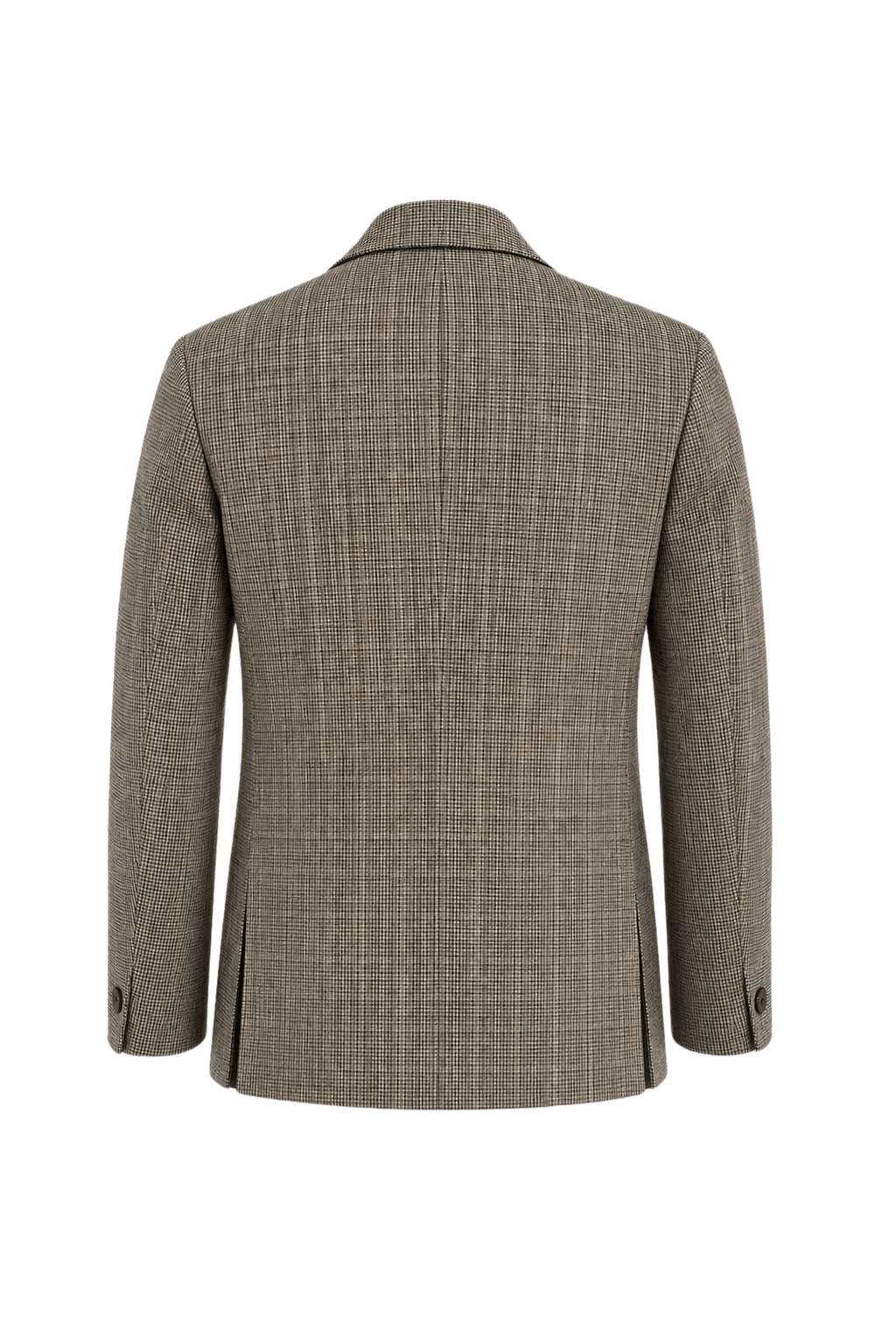 1980s Gray Wool Blend Blazer - Back View