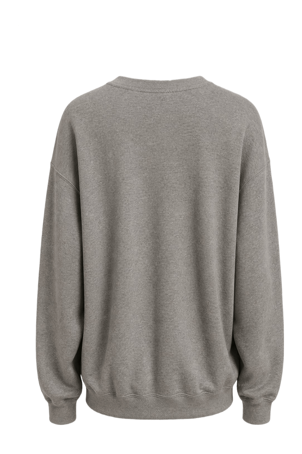1990s Gray Cotton Blend Sweater - Back View