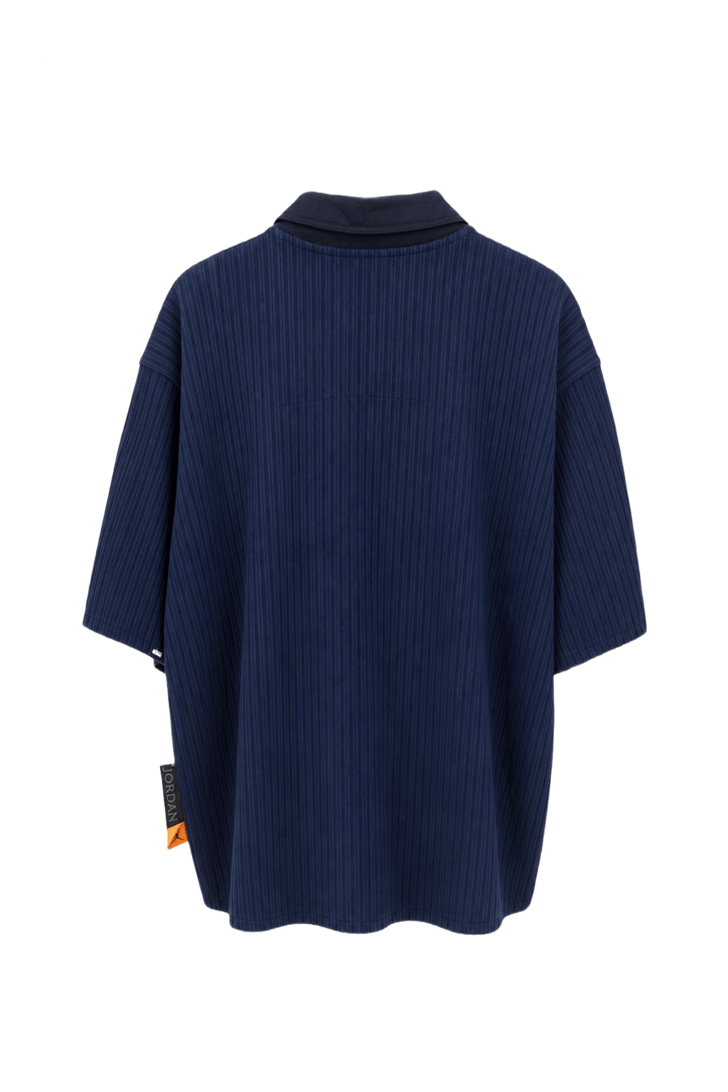 1990s Navy Blue Cotton Blend Sweater - Back View