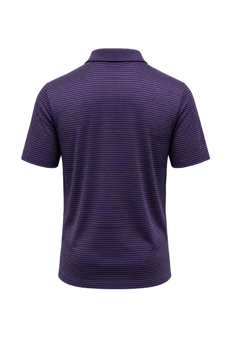1980s Purple Cotton Polo - Back View