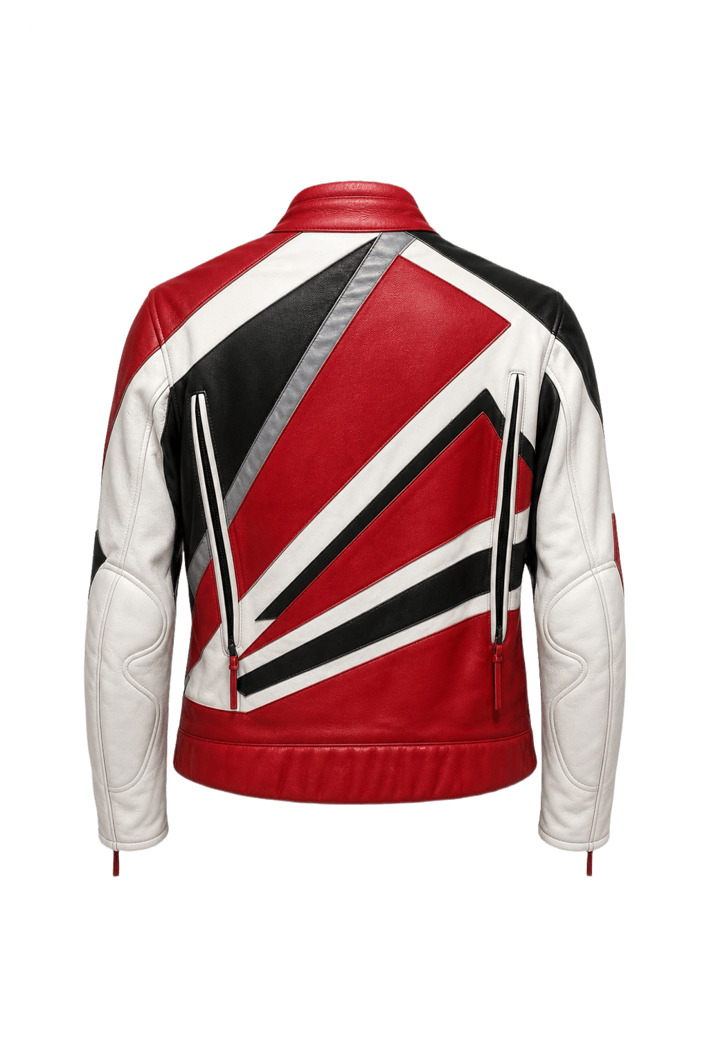 1990s Red Leather Jacket - Back View