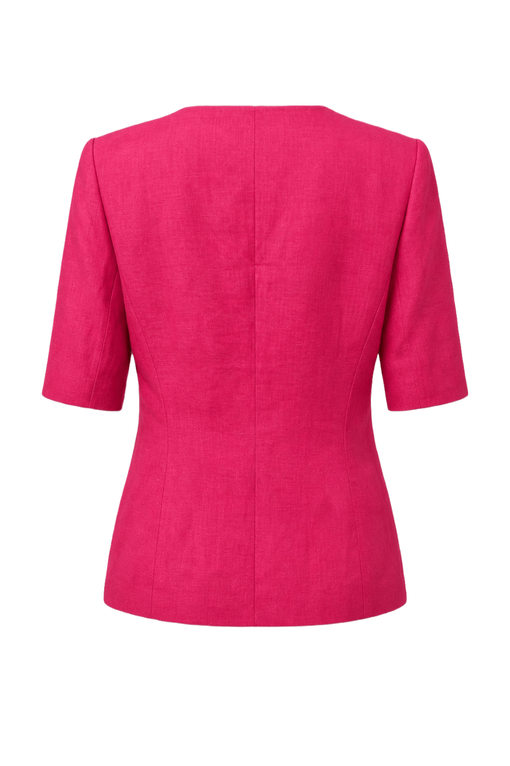 1980s Bright Pink Synthetic Jacket - Back View