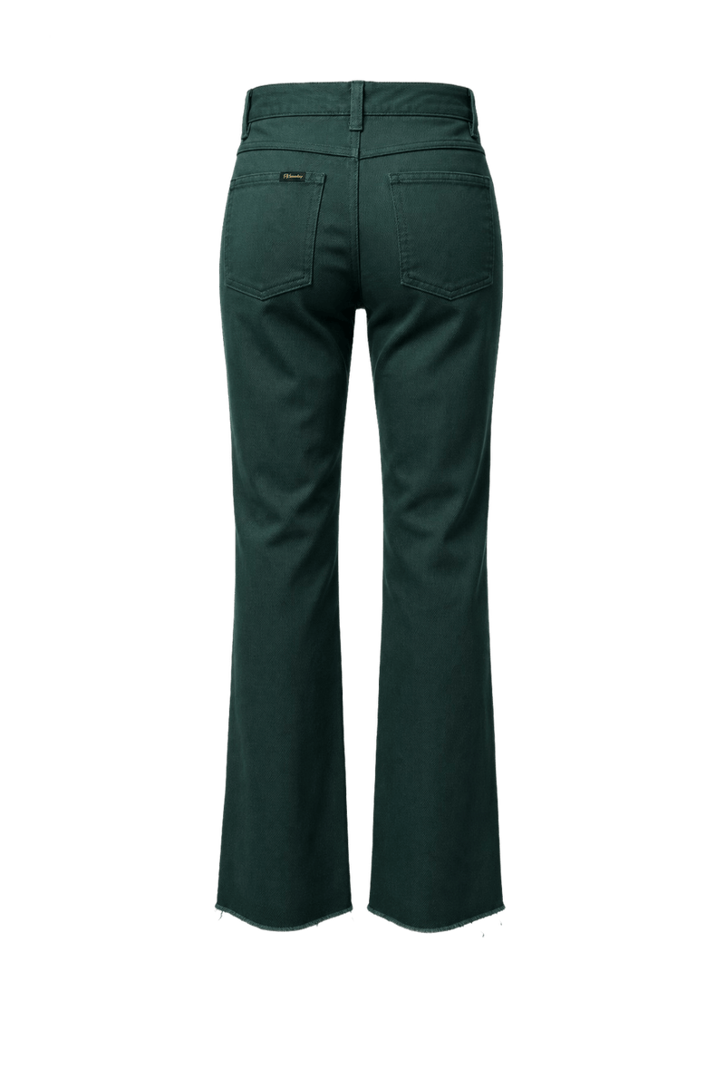 1970s Green Cotton Blend Trousers - Back View