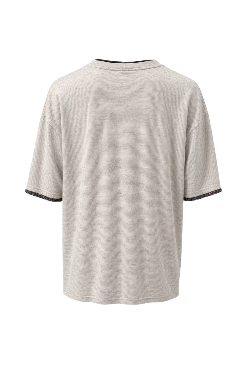 1980s Cream White Cotton T-Shirt - Back View