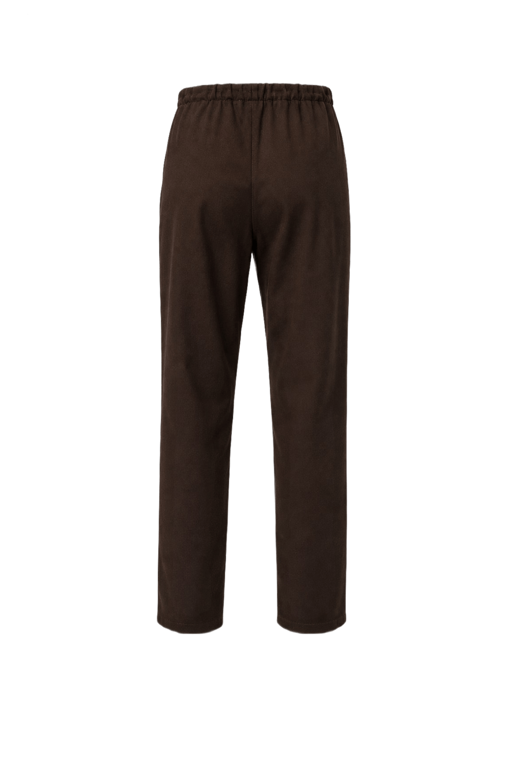 1970s Brown Cotton Blend Pants - Back View