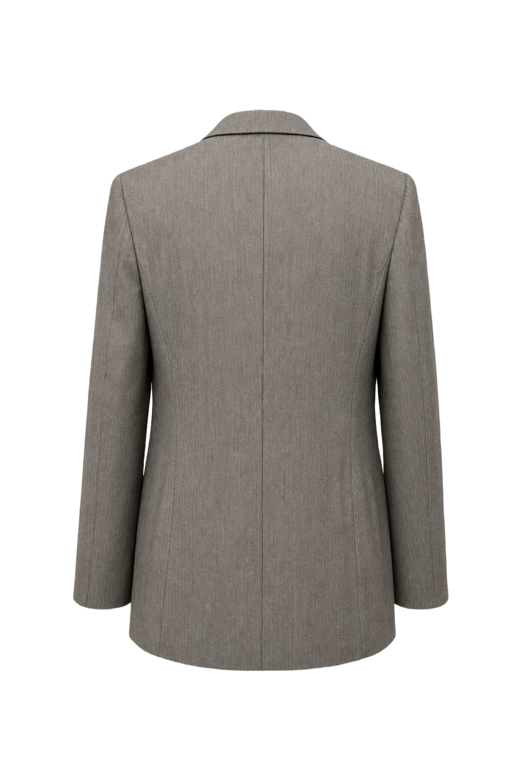 1980s Brown Wool Blend Blazer - Back View