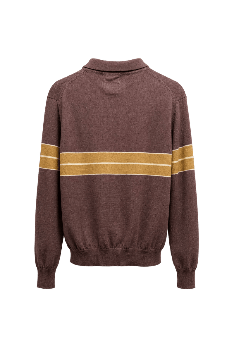 1970s Brown Acrylic Sweater - Back View
