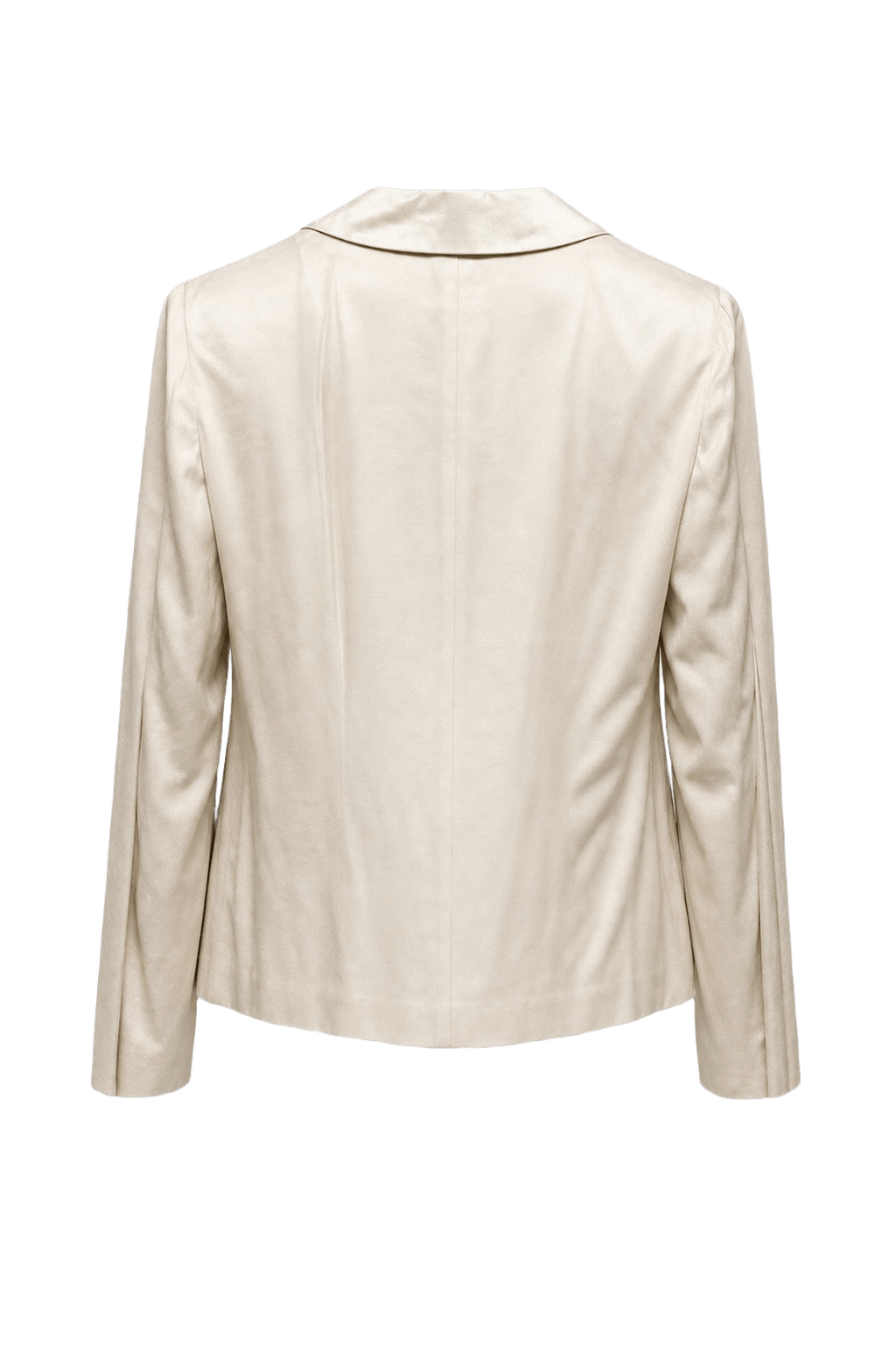 1970s Cream Rayon Blend Jacket - Back View