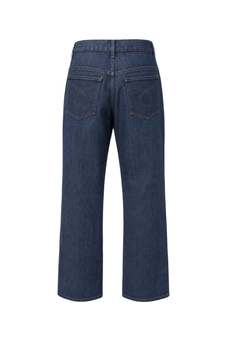1980s Blue Denim Jeans - Back View