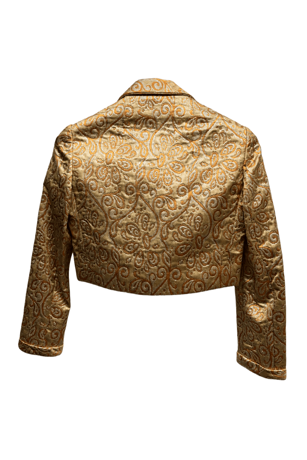 1960s Gold Brocade Jacket - Back View