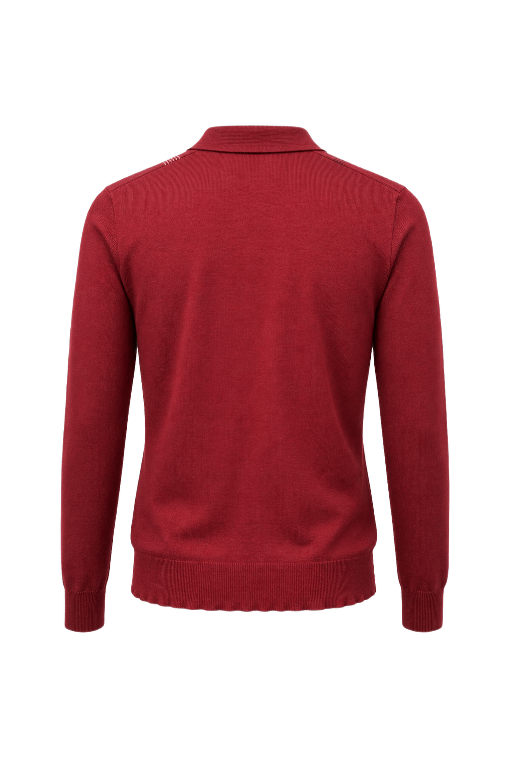1970s Red Cotton Sweater - Back View