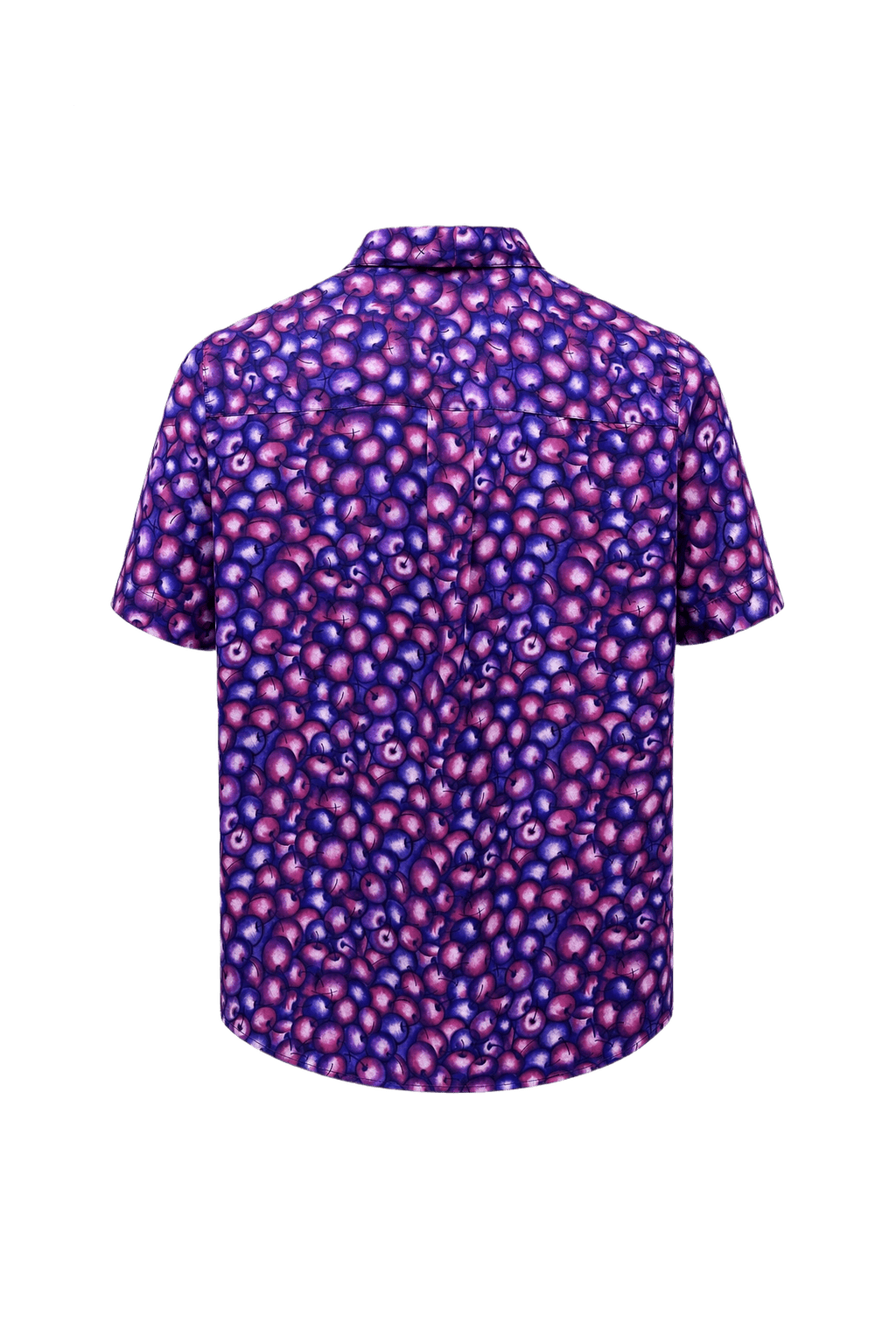 1980s Purple Silk Shirt - Back View