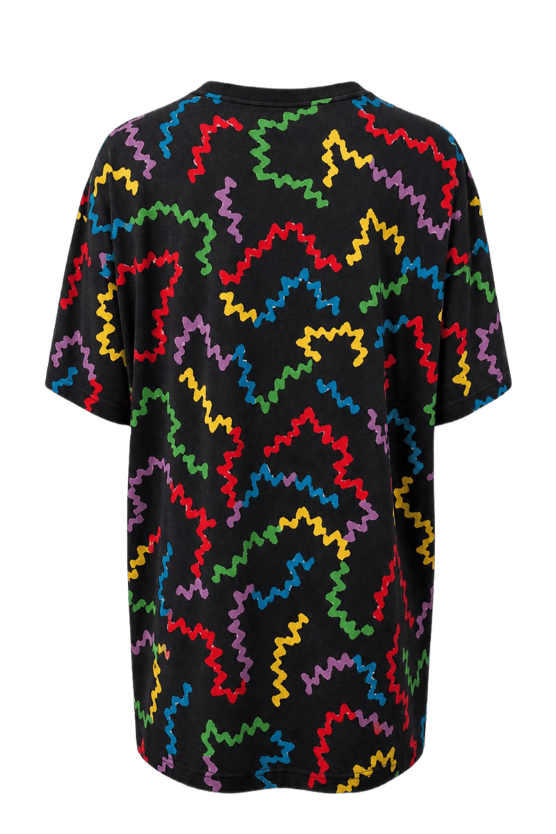 1990s Black Cotton T-Shirt - Back View