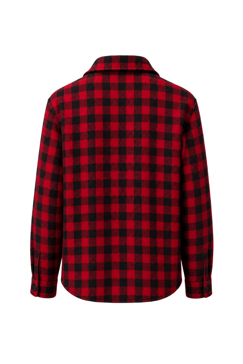 1990s Red Flannel Shirt - Back View