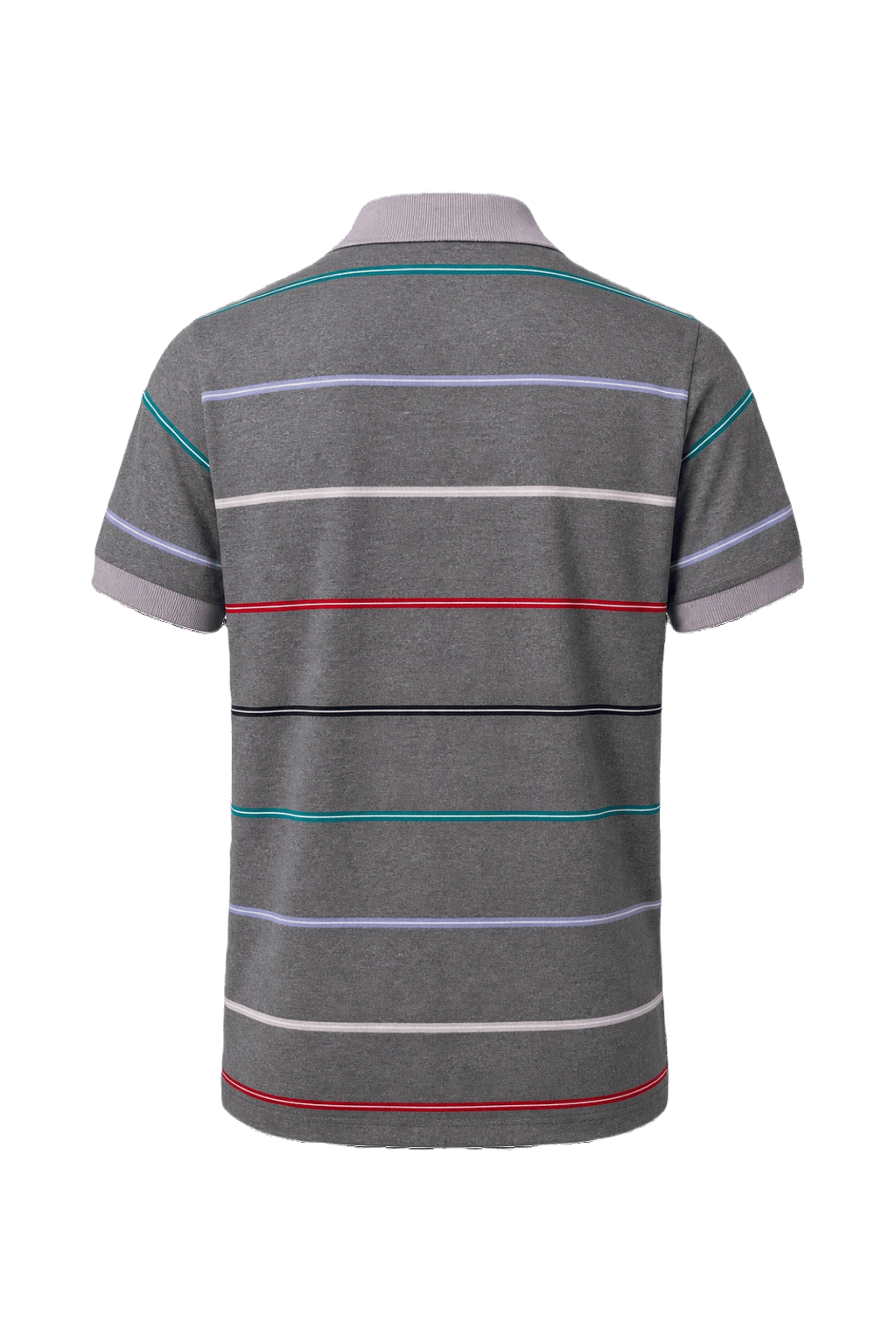 1990s Grey Cotton Polo - Back View