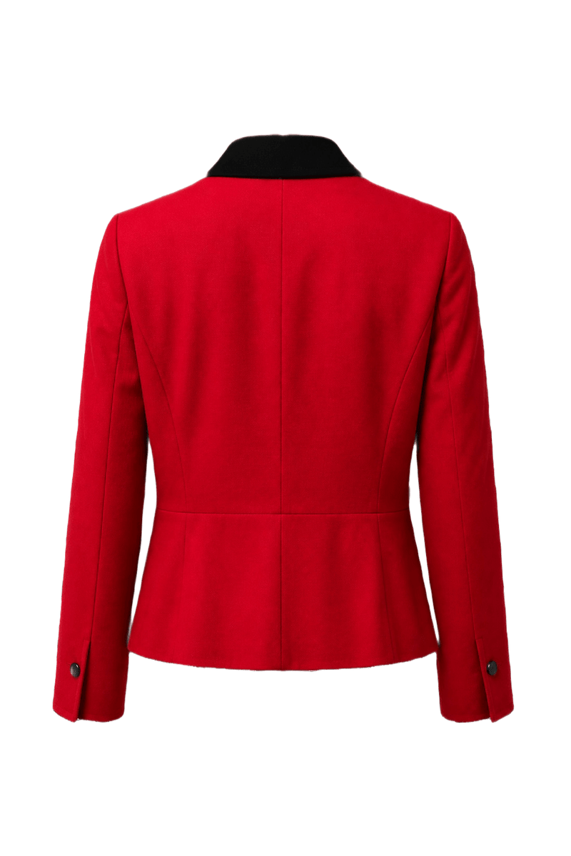 1980s Red Wool Jacket - Back View