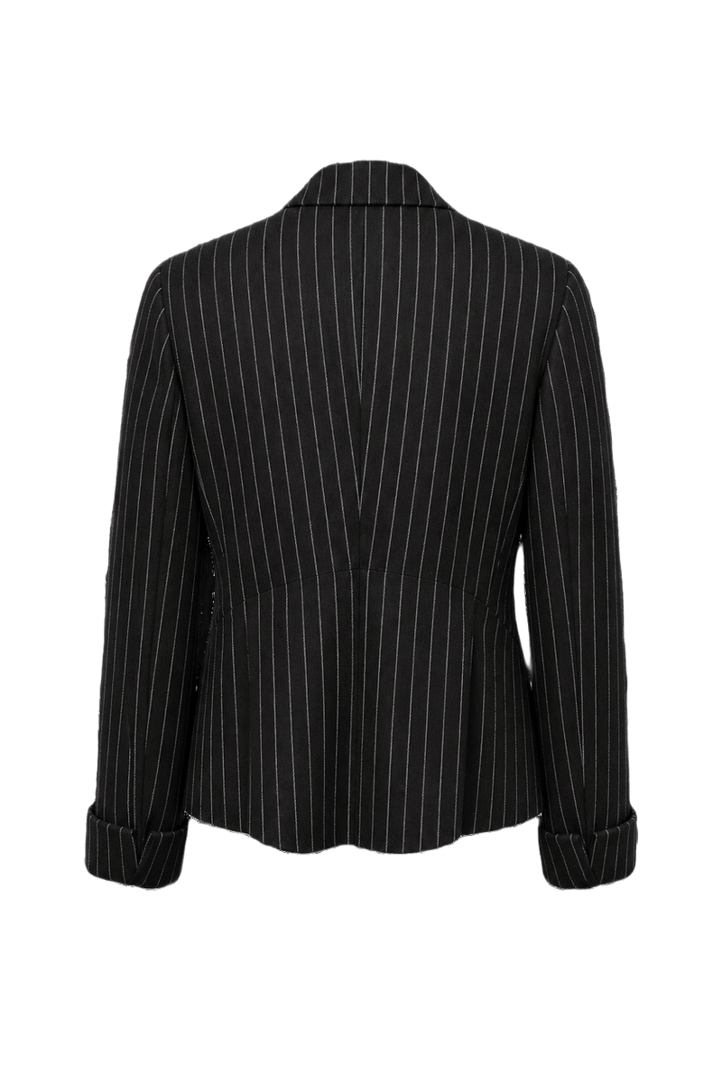 1990s Black Wool Jacket - Back View