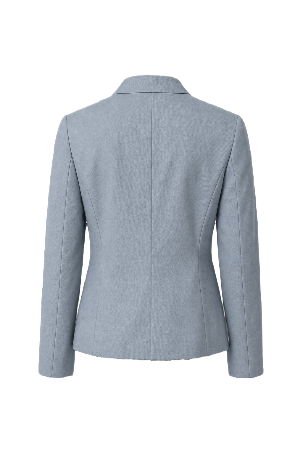 1980s Light Blue Wool Blazer - Back View