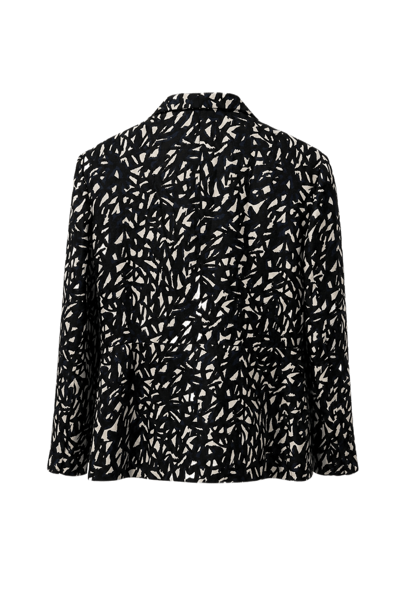 1990s Black Wool Jacket - Back View