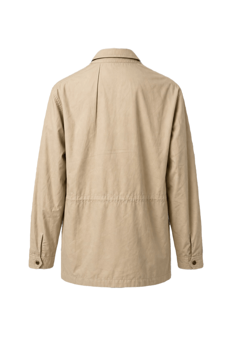 1990s Beige Cotton Jacket - Back View