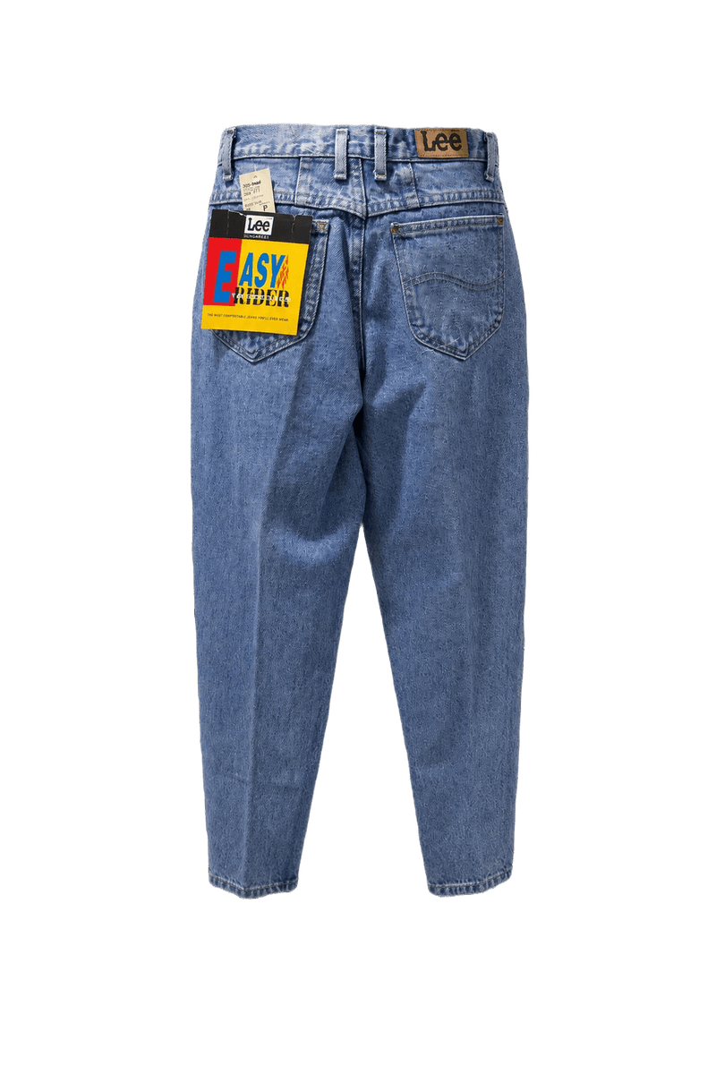 1980s Light Blue Denim Jeans - Back View