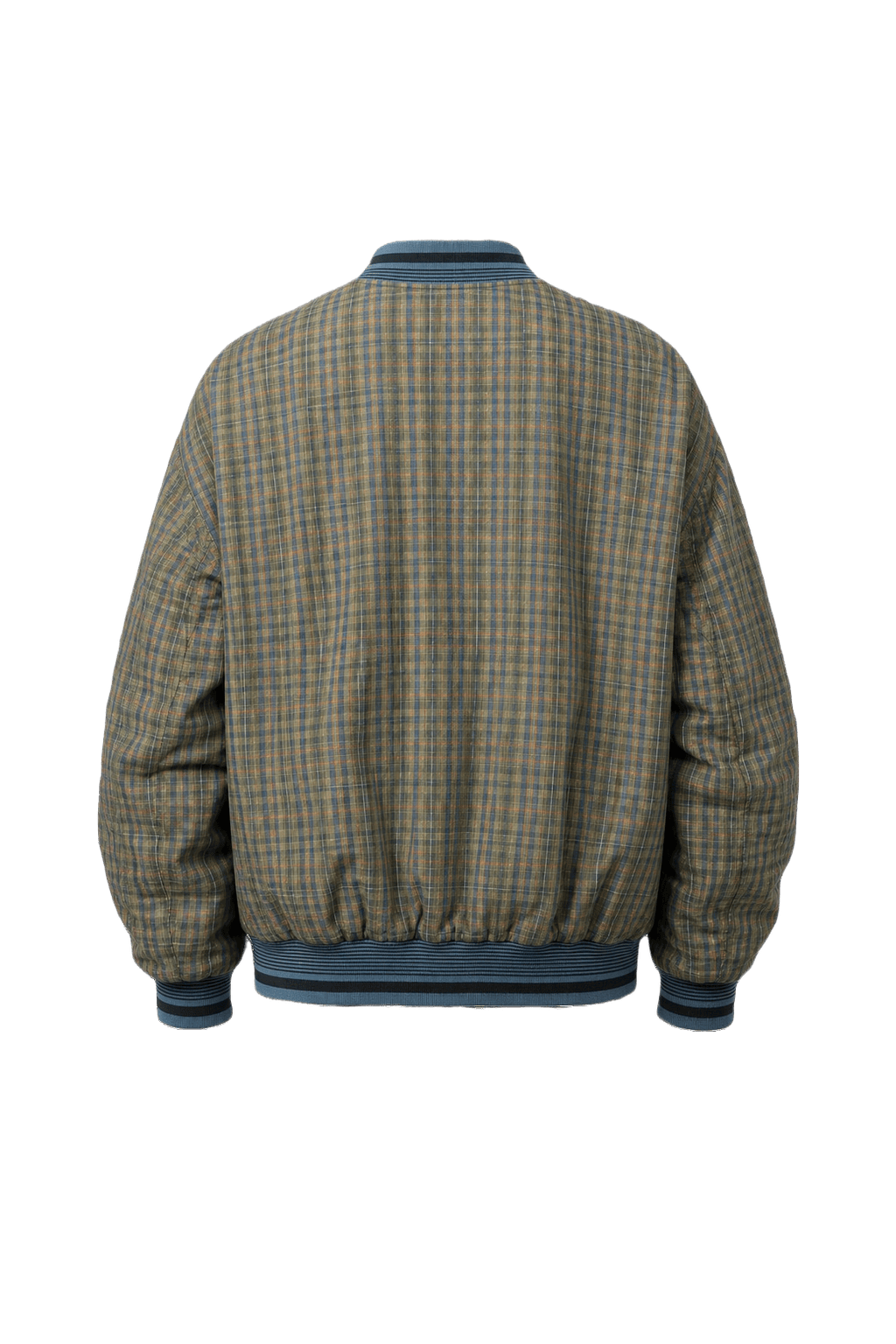 1980s Green Cotton Blend Jacket - Back View
