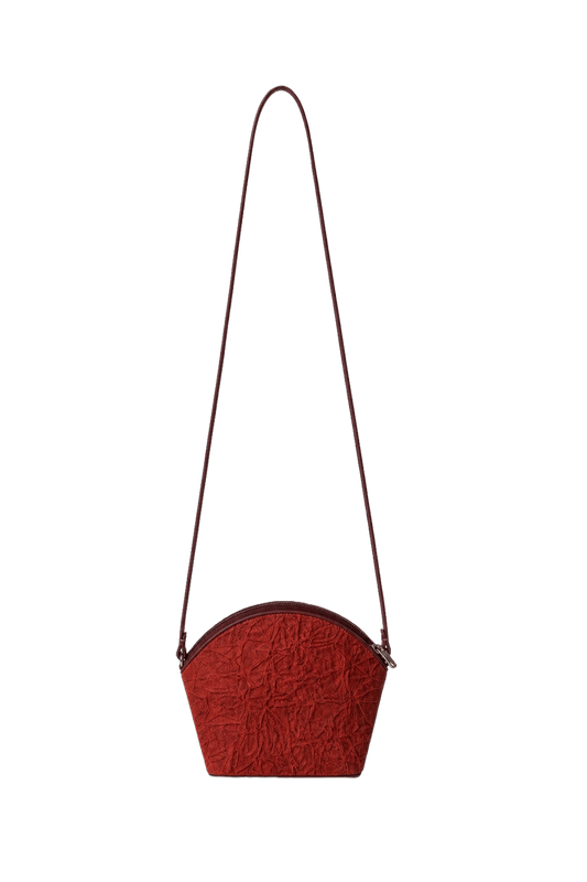 1970s Red Fabric Bag - Back View