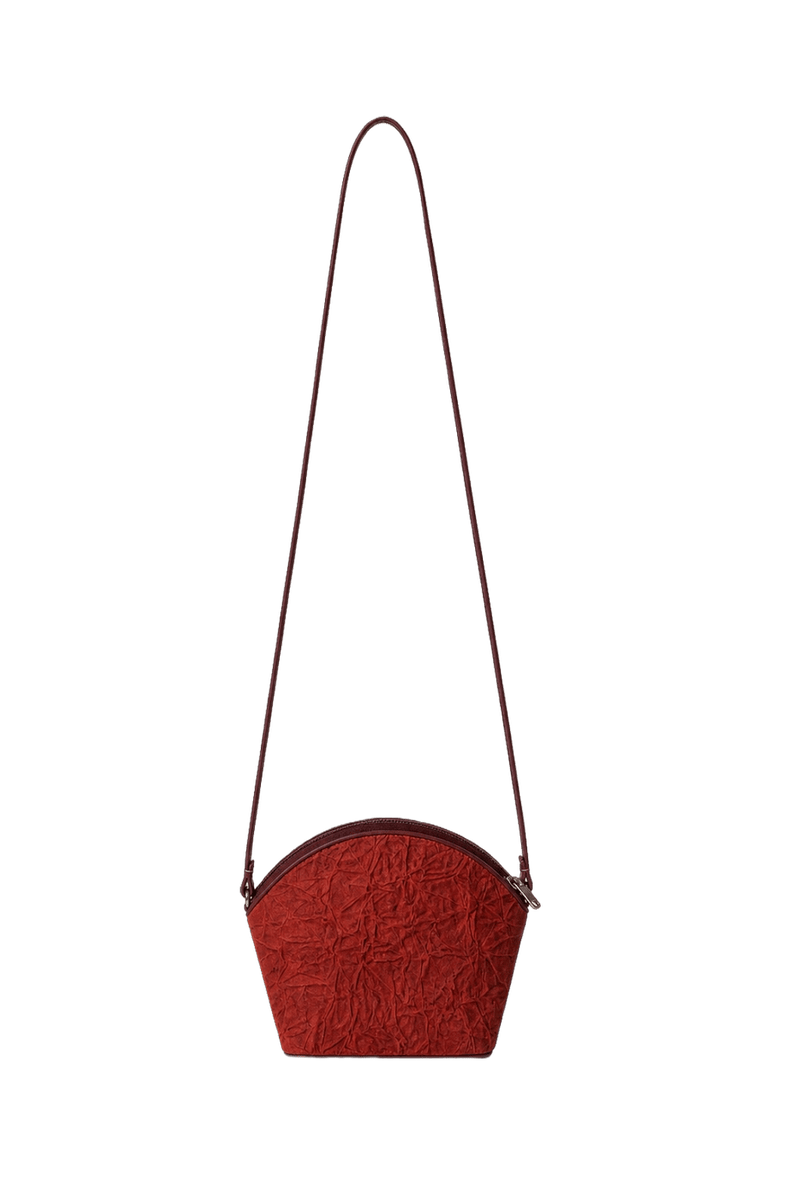 1970s Red Fabric Bag - Back View