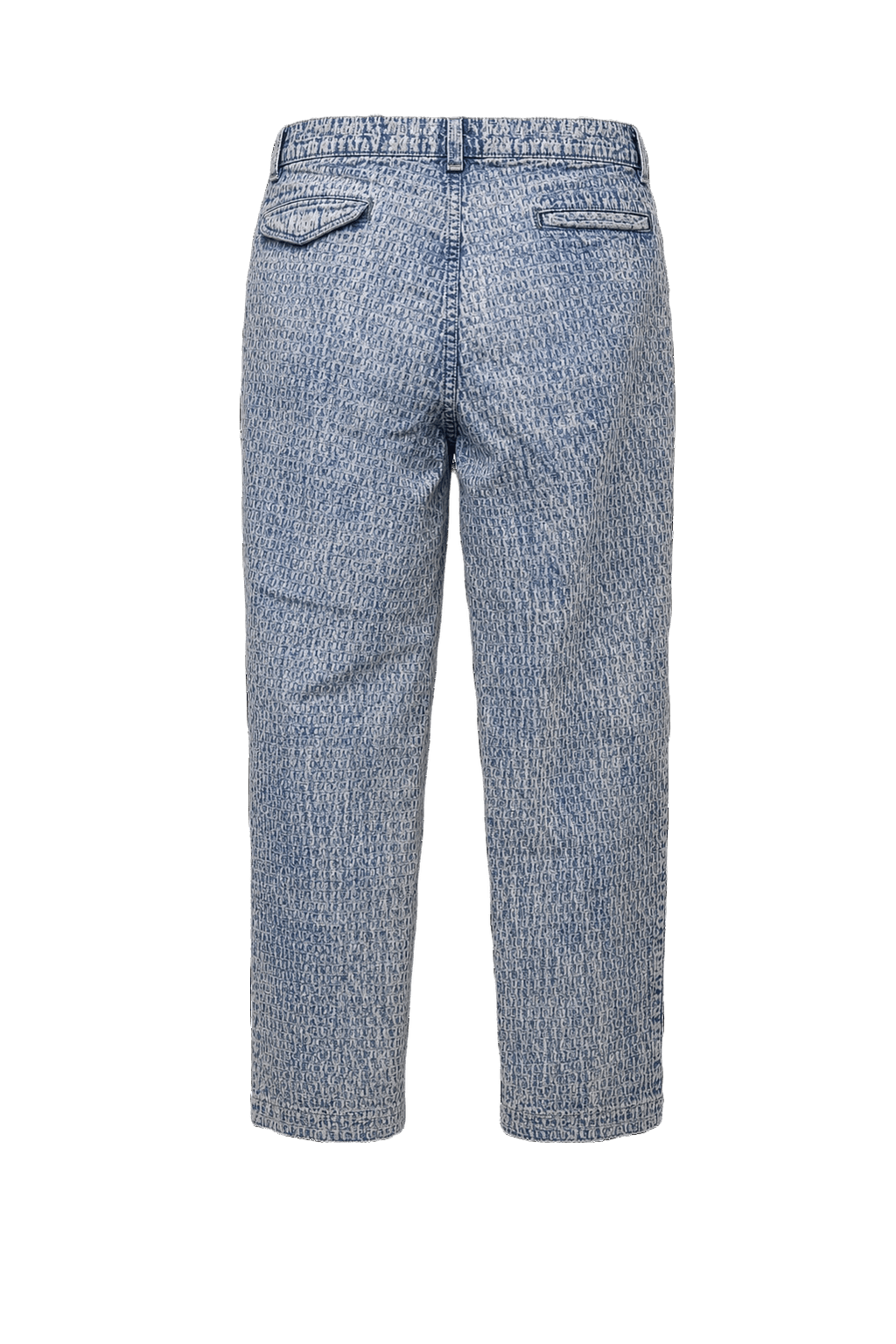 1990s Blue Denim Pants - Back View
