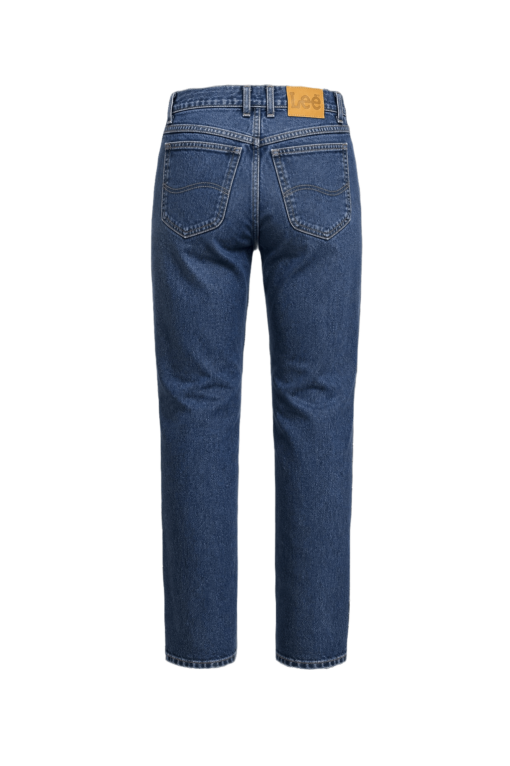 1990s Blue Denim Cotton Jeans - Back View