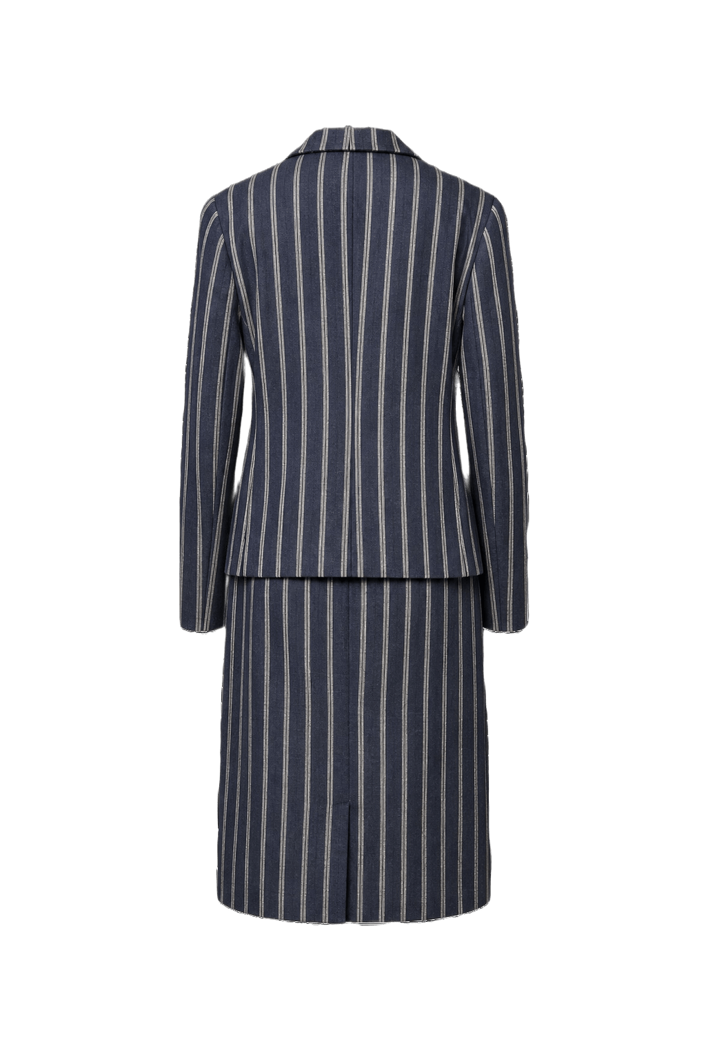 1980s Navy Blue Cotton Set - Back View