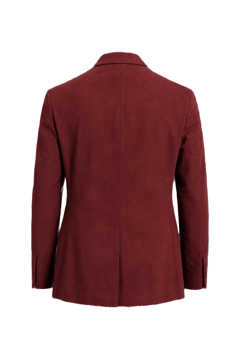 1970s Burgundy Wool Blazer - Back View