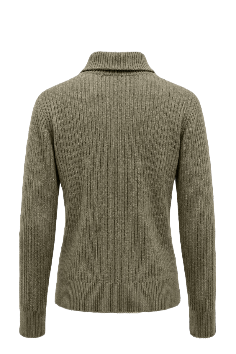1990s Light Khaki Cotton Blend Sweater - Back View