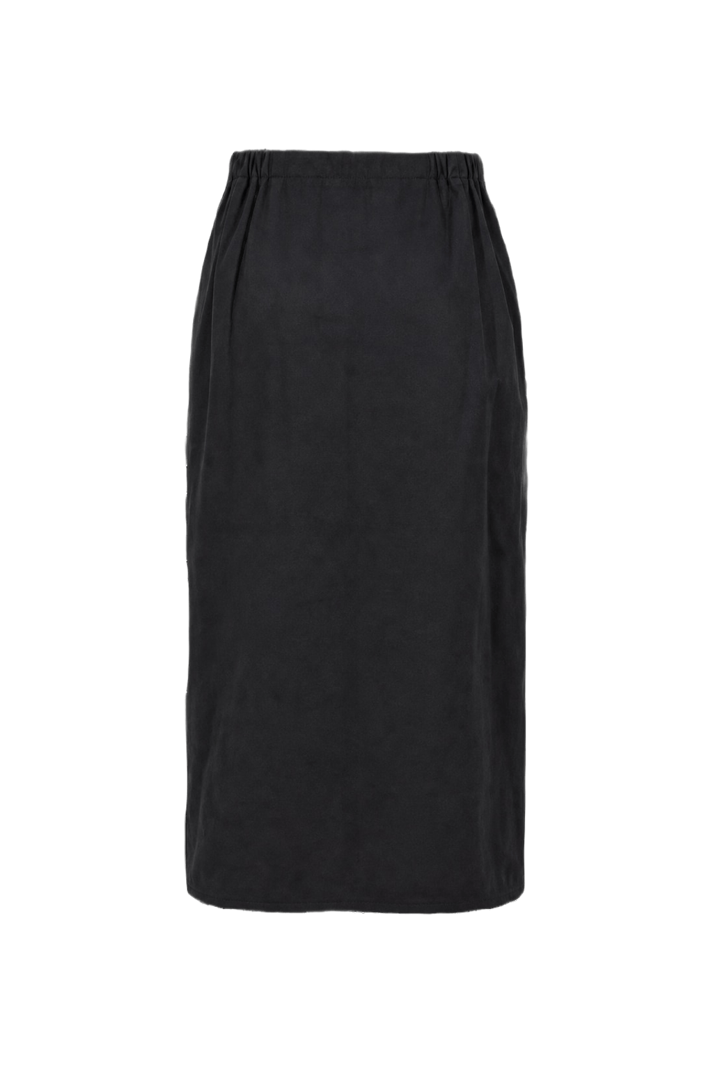 1990s Black Polyester Blend Skirt - Back View