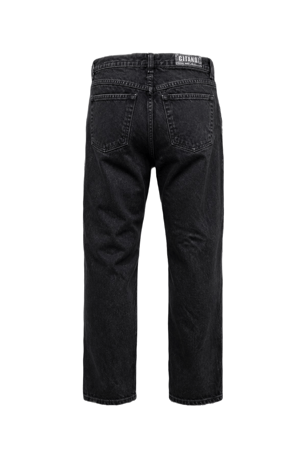 1990s Black Denim Jeans - Back View
