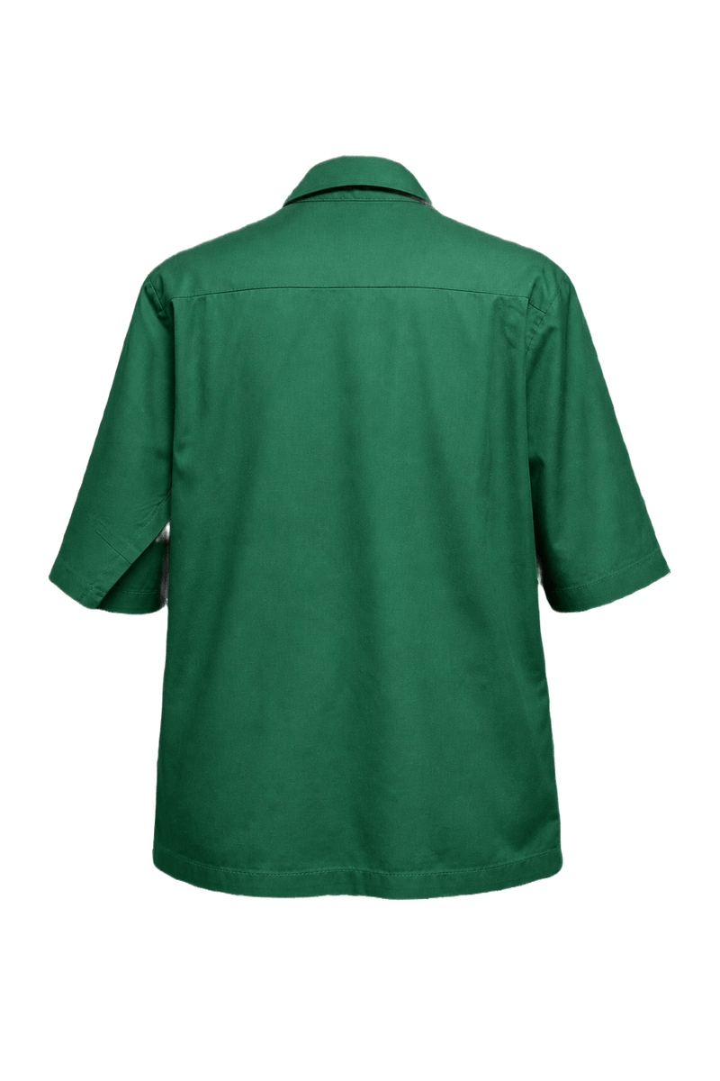 1970s Green Cotton Jacket - Back View